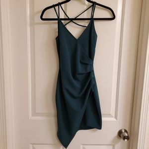 Strappy Green Mini Dress
